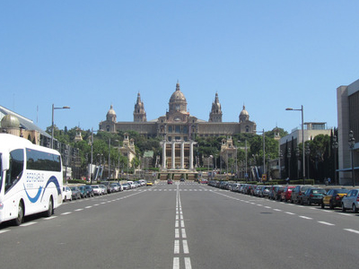 Avinguda de la Reina Maria Cristina, Barcelona, Spain ...