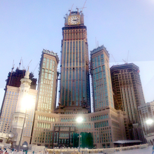 abraj al bait arabia saudi makkah tower clock hotel towers mecca royal construction under elogic buildings tallest structures dar handasah