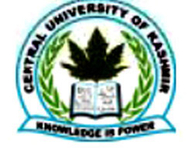 Central University of Kashmir Central University of Kashmir