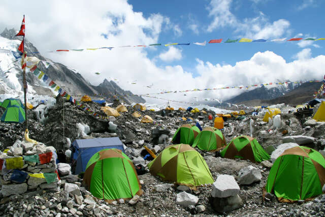 Colorful Tents At Everest Base Camp