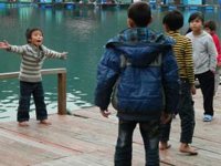 Children Playing On Floating School Children Playing On Floating School