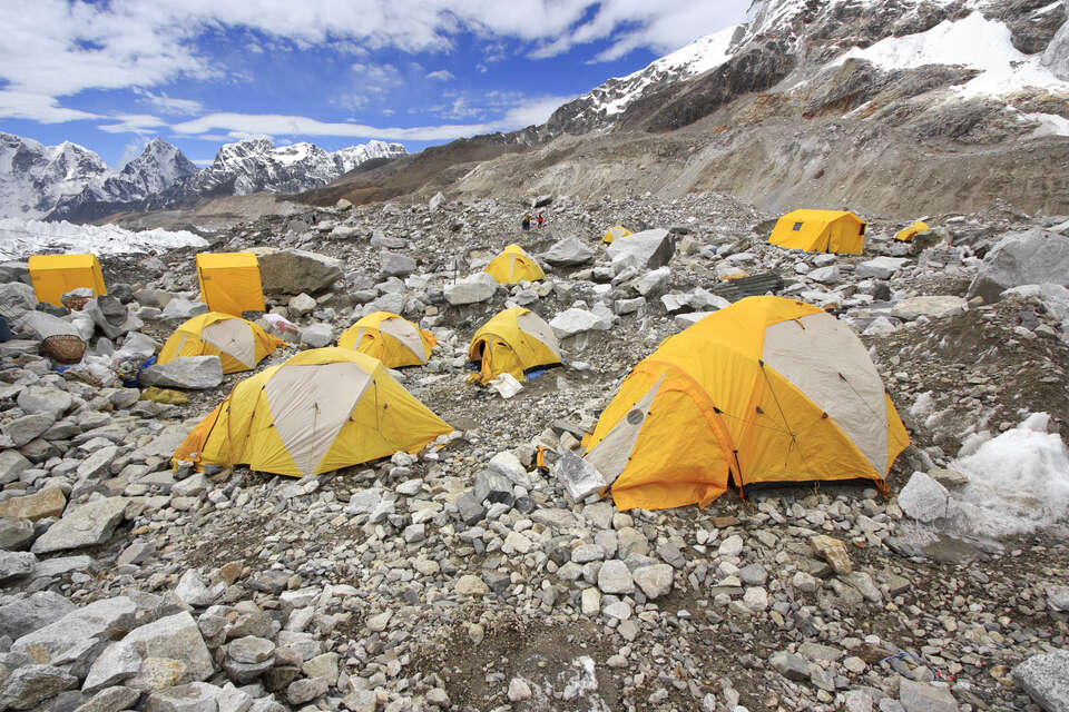 Everest Base Camp on the Everest Base Camp trek