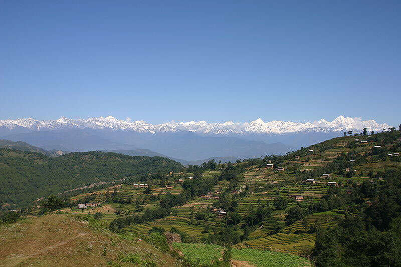 Himalayas View From Kathmandu Valley