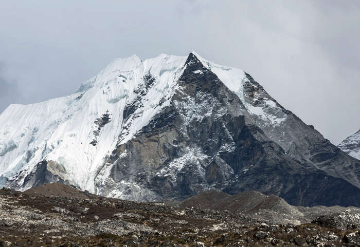 Island Peak (6189 M) In Bad Weather -  Nepal, Himalayas