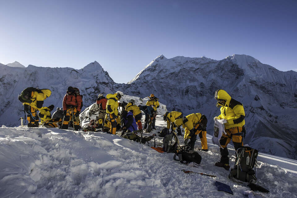Preparing The Equipment Before Our Climb