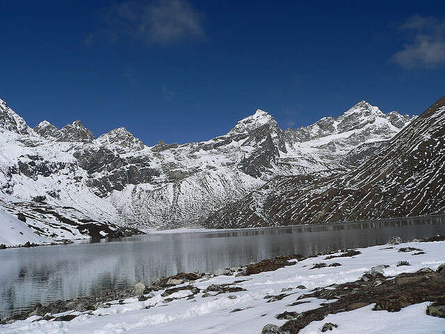 Reanjo La Pass From Gokyo Lake