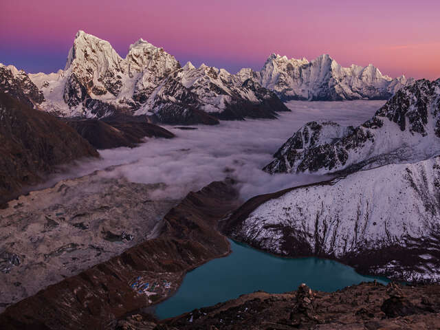 View From Gokyo Ri In Himalayas