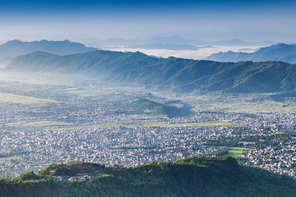 View Of Pokhara From Sarangkot Hill