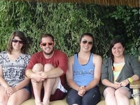 Our Clients Relaxing On The Swing After A Great Gorilla Trek In Bwindi Impenetrable Forest National Park