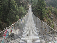Suspension Bridge In Everest Trek Wwwyetitrailadventurecom Suspension Bridge In Everest Trek Wwwyetitrailadventurecom