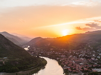 Aragvi And Mtkvari Rivers Aragvi And Mtkvari Rivers