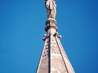 Statue Of Mercy Atop The Tower At The Bombay High Court Statue Of Mercy Atop The Tower At The Bombay High Court