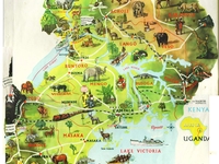 Detailed Travel Map Of Uganda Detailed Travel Map Of Uganda