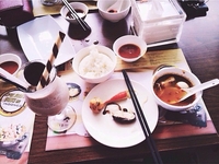 I And M\'y Friend Had Lunch Delicious Food In Réstourant I And M\'y Friend Had Lunch Delicious Food In Réstourant