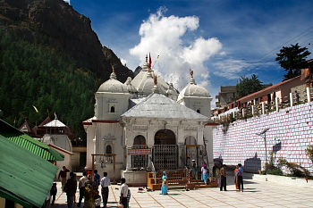 Gangotri Temple Gangotri India Tourist Information The origin of the holy river is at gaumukh, which was set in the gangotri glacier. gangotri temple gangotri india