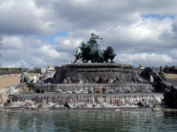 Fountains in Copenhagen, Denmark