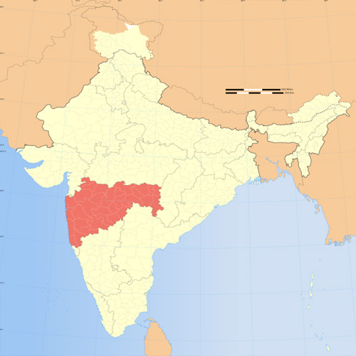 Map of Picnic Spots near Kalyan, India